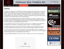 Tablet Screenshot of coliseumguns.com